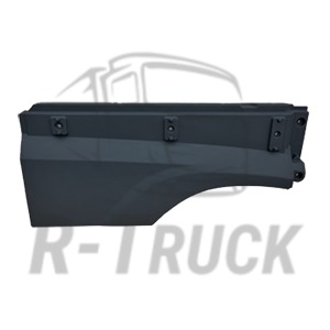 Daf XF E6 extension mudguard black no cover plate white RH