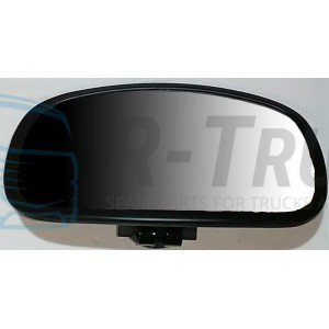 Scania mirror no heat iron in PVC rim e-mark
