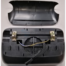 Iveco Eurotech medium mirror electric heat ring type black ABS e-mark