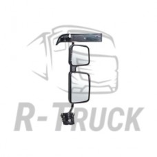 Renault main mirror electric and wide angle mirror manual black heat 24V short arm RH e-mark