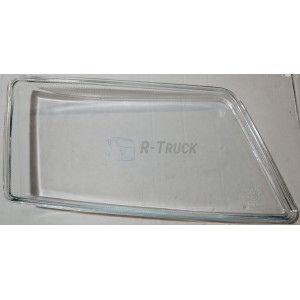 Man TGX head lamp glass no rim and clip LH e-mark