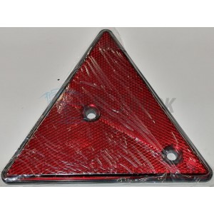 Universal side reflector red triangle with 2holes